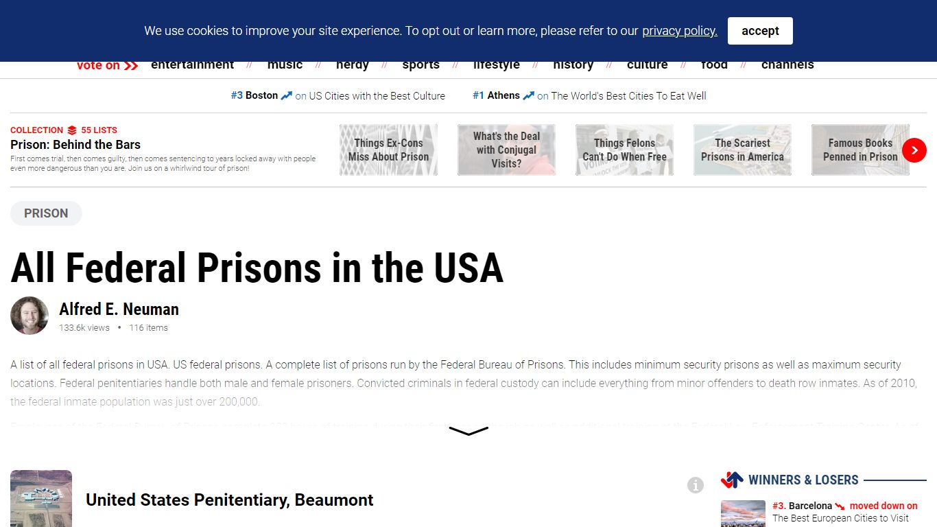 Federal Prison | List of Prisons in the USA - Ranker